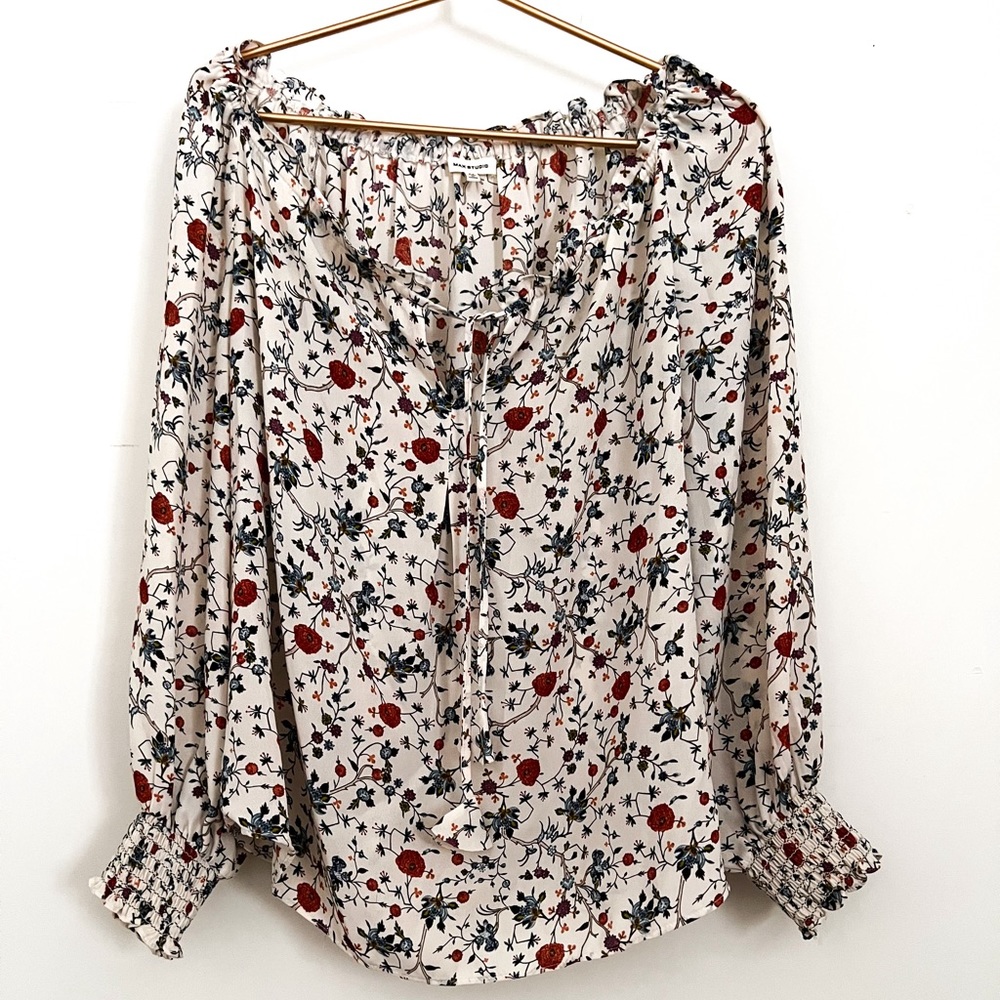 Max Studio medium, flowery blouse
